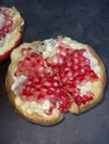 photo filled with pomegranate with a very fresh color