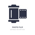 photo film icon on white background. Simple element illustration from Art concept Royalty Free Stock Photo