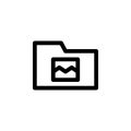 Photo Folder Icon Royalty Free Stock Photo