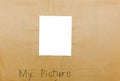 Photo frame child isolated my picture Royalty Free Stock Photo