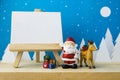 Photo frame and Children toys Royalty Free Stock Photo