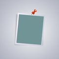 Photo frame with clip on isolate background Royalty Free Stock Photo