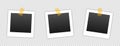 Photo Frame Collection. Polaroid photo frame set.Photo frames with realistic drop shadow vector effect isolated design.Photo