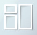 Photo frame collection realistic vector Royalty Free Stock Photo