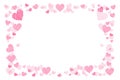 Photo frame. Hearts. for lovers Royalty Free Stock Photo