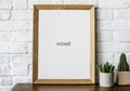 Photo frame home interior decoration Royalty Free Stock Photo