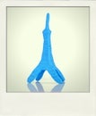 Photo frame isolated - Eiffel tower Royalty Free Stock Photo