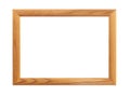 wooden frame, wooden framework. photo frame isolated on white background