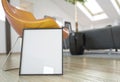 Photo Frame Mock UP In Contemporary Interior Royalty Free Stock Photo