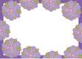 photo frame for picture lilac purple flower