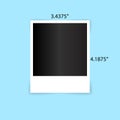 Photo frame polaroid frame vector Template illustration EPS10_04