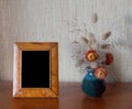 Photo-frame on table Royalty Free Stock Photo