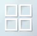 Photo frame collection realistic vector Royalty Free Stock Photo