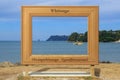 Giant public photo frame, Whitianga, New Zealand