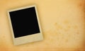 Photo frame with yellowed copy space Royalty Free Stock Photo