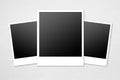 Photo frames on paper background Royalty Free Stock Photo