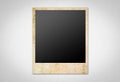 Photo frames on paper background Royalty Free Stock Photo