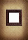 Photo framework on old paper victorian style. Royalty Free Stock Photo