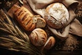 Photo of fresh, fragrant, delicious bread. Freshly baked