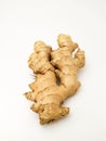 photo of fresh ginger with a clean white background.