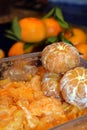 Photo of fresh orange citrus peeled and sectioned