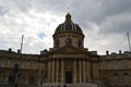 Front view to stunning Institut de France in Paris