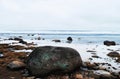 Frozen shore of Lake Ladoga.