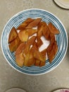 Photo of fruit slices of the papaya