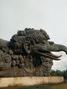 photo of Garuda bird head at Garuda Wisnu Kencana Bali