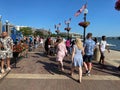 Georgetown Waterfront on Busy Father`s Day