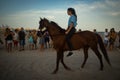 Girl on a beautiful horse