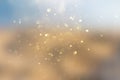 Photo of gold and silver glitter lights background Royalty Free Stock Photo