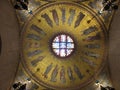 Golden Tiled Artwork in the Church