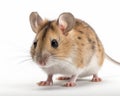 photo of grasshopper mouse isolated on white background. Generative AI Royalty Free Stock Photo