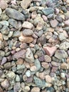 Photo of gravel and sand used as material for cementing roads