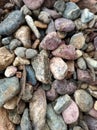 Photo of gravel and sand used as material for cementing roads