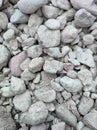 Photo of gravel and sand used as material for cementing roads