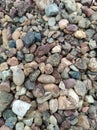 Photo of gravel and sand used as material for cementing roads