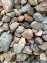 Photo of gravel and sand used as material for cementing roads