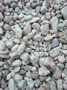 Photo of gravel and sand used as material for cementing roads