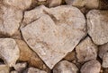 Heart shaped stone Royalty Free Stock Photo