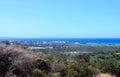 Photo of Greece: olive trees, sea, mountain, sky. Landscape.