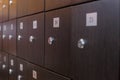 Photo Of Green Lockers In The Room Royalty Free Stock Photo