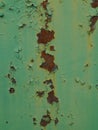 Photo of green grunge textured metal background