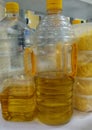 photo of half used cooking oil bottle