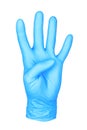 Photo hand isolated glove four finger