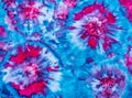 Handmade fashionable retro abstract psychedelic tie dye flower geode design.