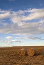 Photo of hay bale in rural Colorado