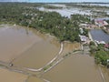 Photo of Hectares of Shrimp and Fish Ponds in Post-Flood Aceh Royalty Free Stock Photo