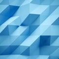 Photo of highly detailed multicolor polygon. Blue geometric rumpled triangular low poly style. Abstract background